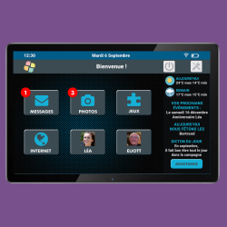 Facilotab L Rubis – WLAN/4G – 64 GB – Android 13 – Vereinfachtes Tablet für Senioren