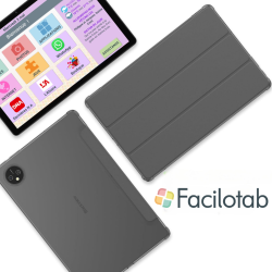 Facilotab L Rubis – WLAN/4G – 64 GB – Android 13 – Vereinfachtes Tablet für Senioren
