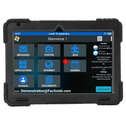Facilotab XXL - WiFi - 128 Go - Android 13 - Très grand écran -  Coque renforcée- Tablette pour Seniors - reconditionnée