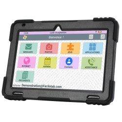 Facilotab XXL - WiFi - 128 Go - Android 13 - Très grand écran -  Coque renforcée- Tablette pour Seniors - reconditionnée