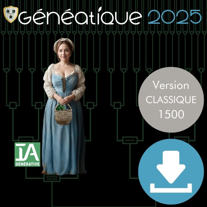 Mise à Jour Généatique 2025 Classique 1500 en téléchargement Mise à Jour Généatique 2025 Classique 1500 en téléchargement