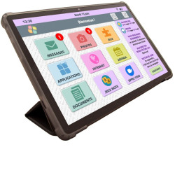 Facilotab Classic - WiFi - 128Go - Android 14 - Tablette simplifiée pour Seniors