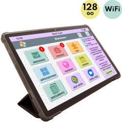 Facilotab Classic - WiFi - 128Go - Android 14 - Tablette simplifiée pour Seniors
