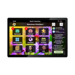 Facilotab Classic - WiFi - 128Go - Android 15 - Tablette simplifiée pour Seniors
