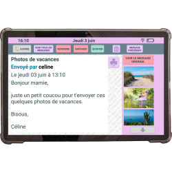 Facilotab Nomad, WiFi + 4G, 128GB, Android 15, Simplified Tablet for Seniors