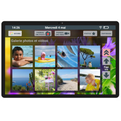 Facilotab Nomad, WiFi + 4G, 128 GB, Android 15, vereinfachtes Tablet für Senioren