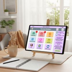 Facilotab Classic - WiFi - 128 GB - Android 15 - Tableta simplificada para personas mayores