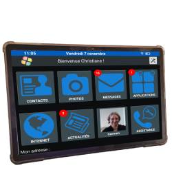 Faciotab XXL Classic – WLAN, 256 GB, Android 15, extra großer Bildschirm – Vereinfachtes Tablet für Senioren