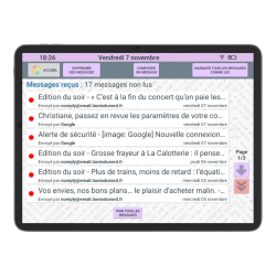Facilotab XXL Classic - WiFi 256GB - Android 15 - Pantalla extragrande - Tableta simplificada para personas mayores