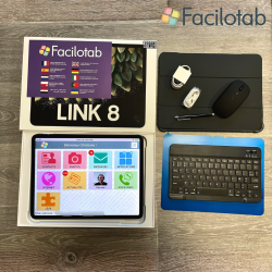 Faciotab XXL Classic – WLAN, 256 GB, Android 15, extra großer Bildschirm – Vereinfachtes Tablet für Senioren