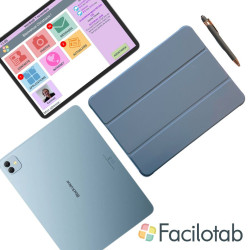 Facilotab XXL Classic- WiFi 256Go - Android 15 - Très grand écran - Tablette simplifiée pour Seniors