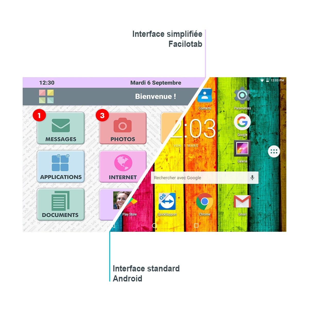 Application Facilotab Classic à installer sur une tablette Android pass illimité