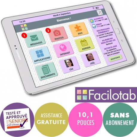 Tablette Facilotab L Galaxy WiFi/4G Tablette Facilotab L Galaxy WiFi/4G