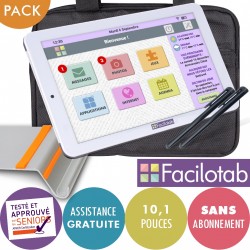 Pack Facilotab 32 Go + Support + Sacoche + Stylet