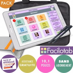 Pack Facilotab L Galaxy 4G SAMSUNG + Support + Sacoche + Stylet