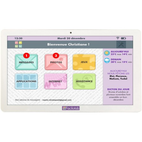 Tablette Facilotab WiFi Tablette Facilotab WiFi