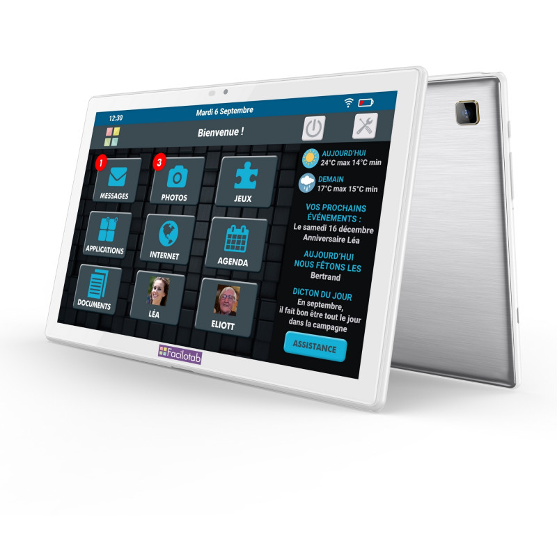 Facilotab L WiFi / 4G 32 GB Android 10 GB Simplified tablet for