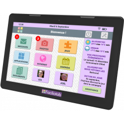Facilotab XXL - WiFi - 32 GB - Android 10 - Pantalla muy grande - Funda - Reacondicionado - Como nuevo