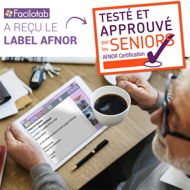 FACILOTAB Tablette Senior Simple Intuitive et sans Abonnement