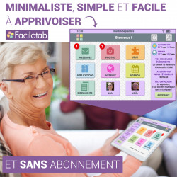 Facilotab L Rubis 2023 - WiFi/4G - 64 Go - Android 11 - Etui - Reconditionnée - Comme Neuve