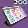 Facilotab L Rubis 2023 - WiFi/4G - 64 Go - Android 11 - Etui - Reconditionnée - Comme Neuve