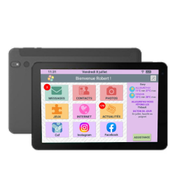 FACILOTAB - Tablette Senior + Pack Complet d'Accessoires - Simple