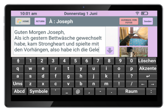 facilotab Nachricht schreiben facilotab Nachricht schreiben