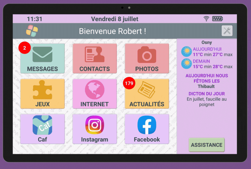 Tablette facilotab